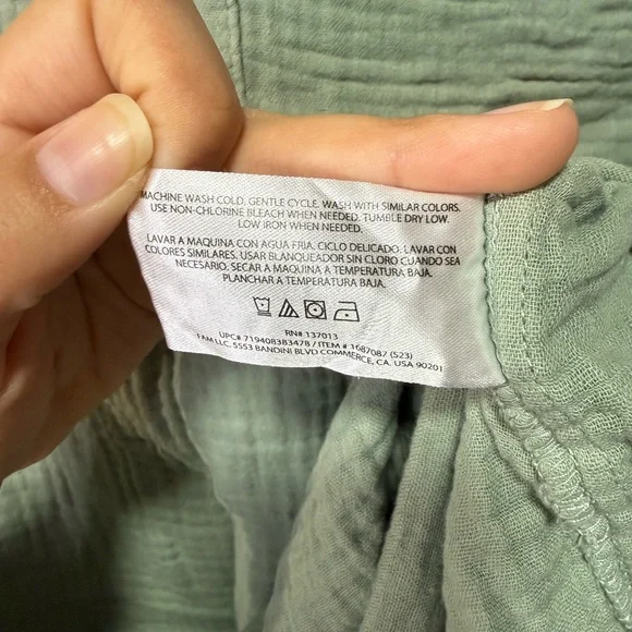 Three Dots‎ Olive Gauge Mini Dress - Picture 4 of 5